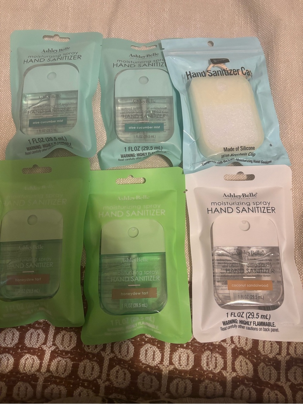Moisturizing Spray Hand Sanitizer 6 pack bundle case rare viral Ashley Belle